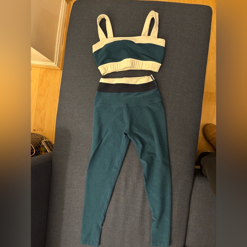 Beyond Yoga teal spacedye block set (small)